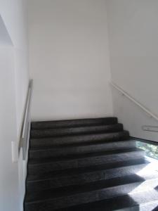 I tried to find how to open the secret passage at the top of this staircase at the Jewish Museum in Berlin but sadly failed