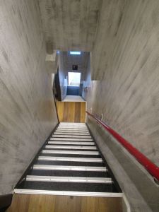 Super steep stairs at hostel - Amsterdam