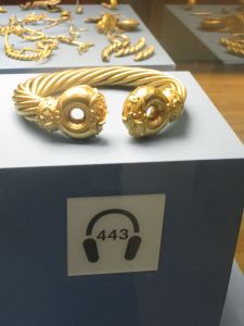 As you can see from the picture below these are old school wireless headphones, inside the British Museum - London