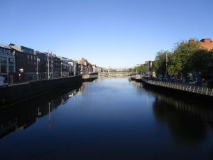 View from Ha'penny Bridge - Dublin