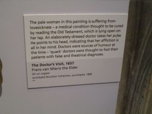 I want to meet whoever wrote the descriptions of these paintings inside the Kelvingrove Art Gallery and Museum - Glasgow