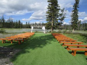 Setup for wedding - Lac Le Jeune