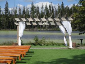 Setup for wedding - Lac Le Jeune