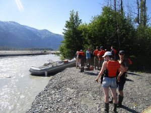 Going rafting - outside Haines