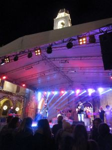 Stage set up for the holidays down on Stradun the main street of the Old Town - Dubrovnik