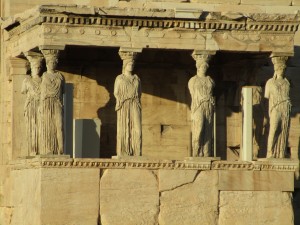 Porch of the Carytids on Erechtheion Temple