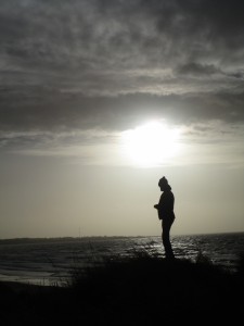 Friend at beach in Haverdal, Sweden