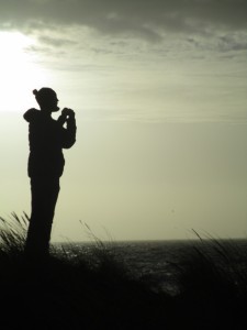 Friend at beach in Haverdal, Sweden