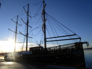 Ship in Oslo Harbor