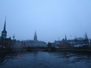 Copenhagen towers from the canal