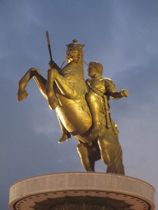 Warrior On A Horse statue – Skopje