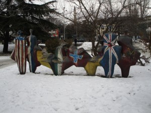 Painted statue – Prishtina