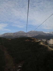 View from cable car – Tirana