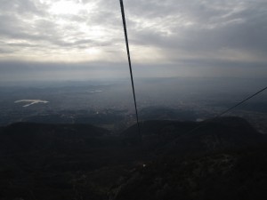 View from cable car – Tirana