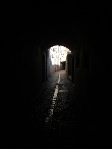 Tunnel through the streets of Dubrovnik