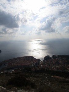 Adriatic Sea and Dubrovnik from Mount Srđ 