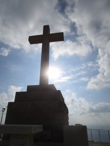 Cross atop Mount Srđ 