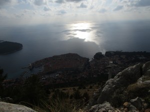 Adriatic Sea and Dubrovnik from Mount Srđ 