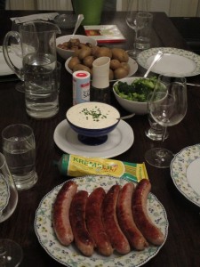 German dinner in Vienna