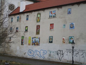 Graffiti windows - Bratislava