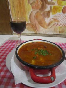 Goulash soup & red wine - Budapest